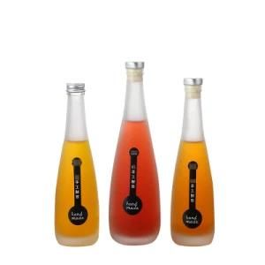 330ml Empty Frosted Glass Beverage Drinking Soda Beer Carbzonated Sparking Water Glass Bottle with Cap