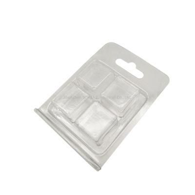 Custom Small Transparent Wax Melt Mold Clamshells Box for Candle