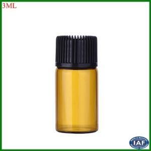 Fancy Mini Small Round Pocket Size Screw Glass Bottle 3ml Wholesale