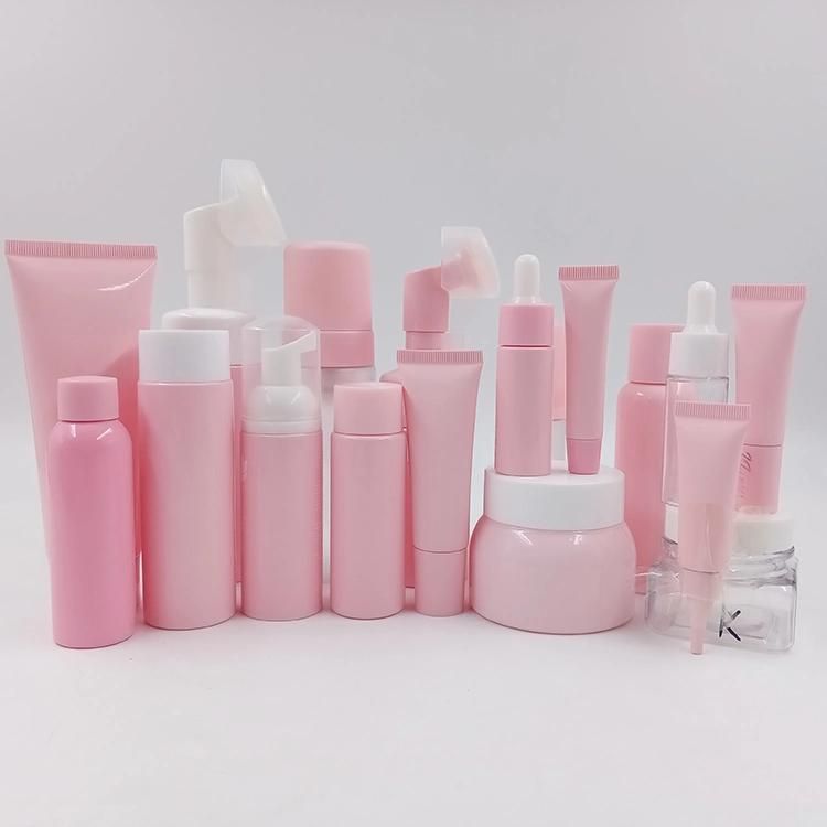 200ml Luxury Cosmetics Packaging Round Shower Shampoo Bottle