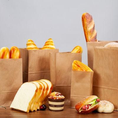 Hot Sale Grease Proof Coated Food Kraft Paper Bag