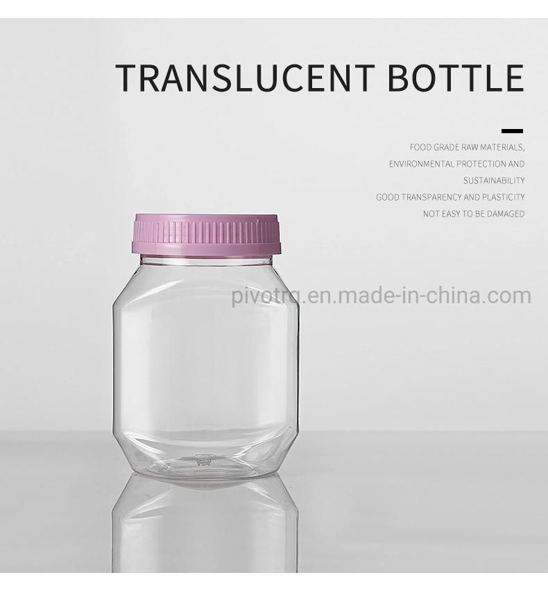 370ml 12oz Pet Plastic Bottle for Food Storage Chocolate Nuts Sweets Packing