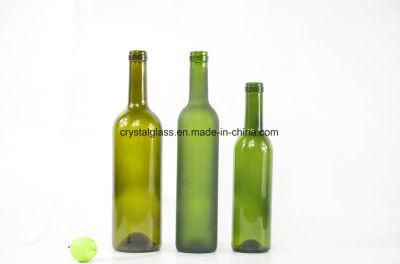750ml Green Bordeaux Glass Wine Bottle