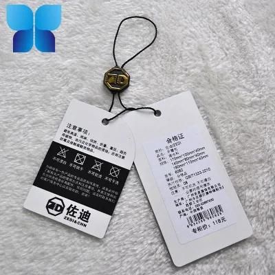 Simple Design White Paper Tag Use for Apparel Accessories
