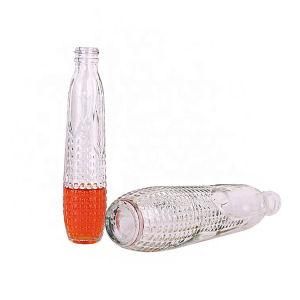 120ml 280ml Corn-Shaped Glass Bottle for Fruit Juice Screw Lid Sealed