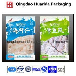 Three Side Seal Plastic Frozen Sea Food Packaging Bag, Sea Food Pouch