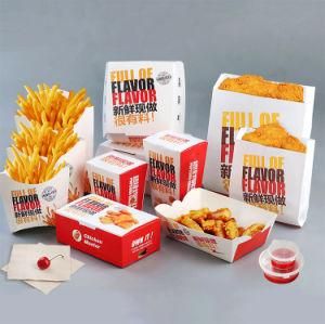 Take Away Food Boxes French Fries Fried Chicken Nuggets Carton Paper Food Packaging Box