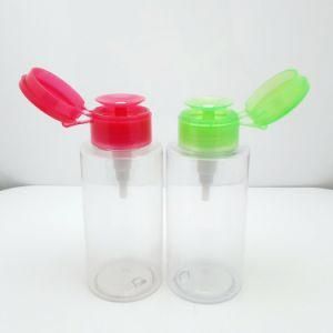 230ml Wholesale Pink Cleansing Water Lotion Essence Plastic Cleansing Oil Bottle with Screw Cap