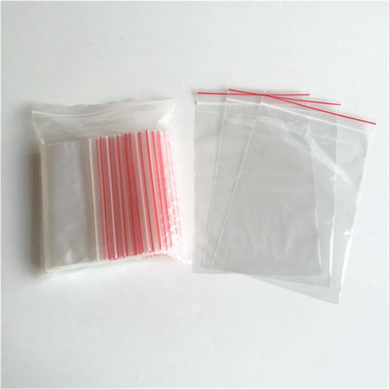 PE Zip Lock Bag Custom Packaging Reusable Food Storage Printed Single Track Zip Lock Plastic Bags