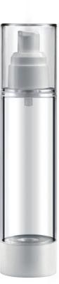 Refillable Plastic Cream Container Clear Cosmetic Bottles Airless Travel Bottle for Alcohol Spray Sanitizer Pump