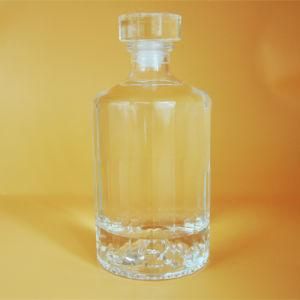 500ml 50cl Crystal Custom Decal spray Logo Wine Glass Bottle with Top Cork