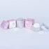 Luxury Pink Silver Sqaure Cream Jar 40g 60g Metallic Coating Cosmetic Container Jars