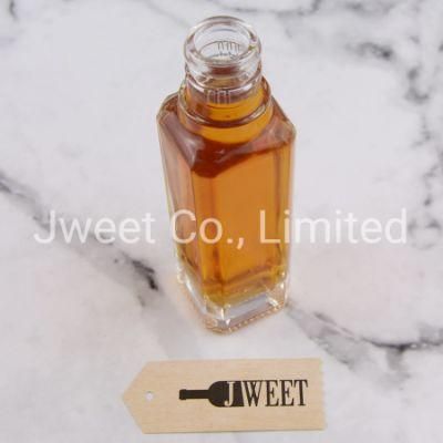 Custom Square 120ml Liquor Bottle Mini Gin Bottle for Sale