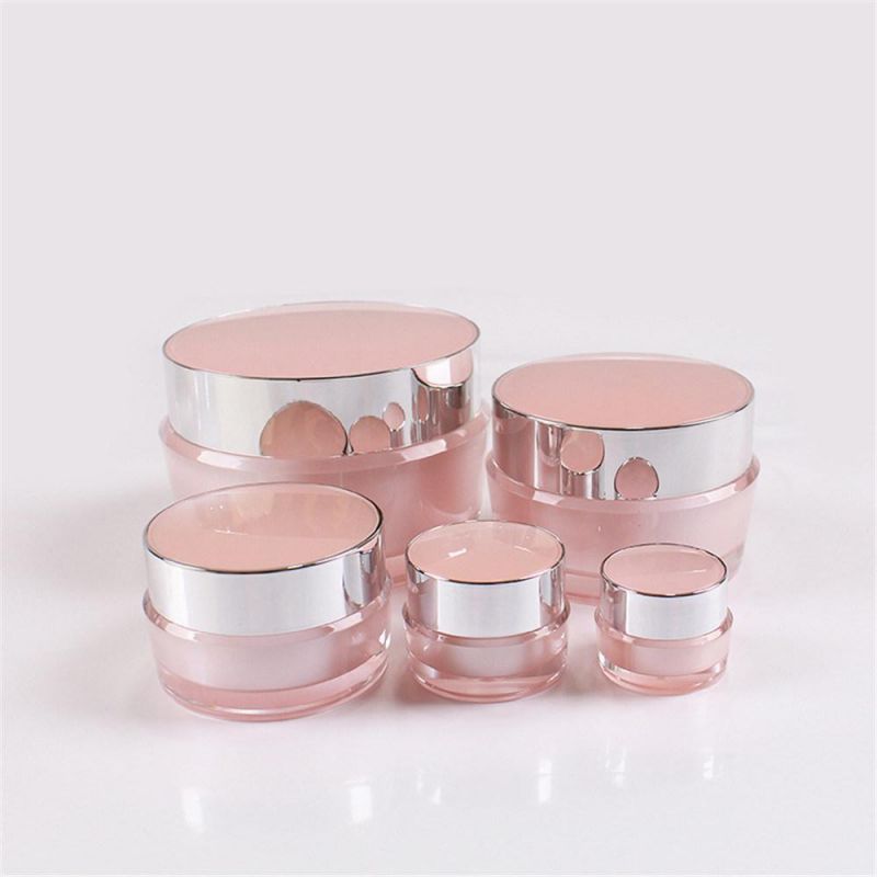 Round Travel Cosmetic Acrylic Packaging Bottle