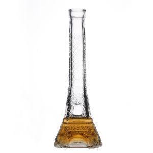 Glass Bottle Manufacturer Tower Shaped Decoration Vase Beverage Clear Empty Glass Bottle