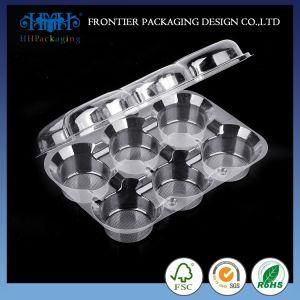 Pet Plastic Round Individual Mini Clear Disposable Cupcake Container