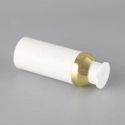 Cosmetics Airless Pump Bottle 15ml Airless Plastic Bottle Square Free Sample White Body