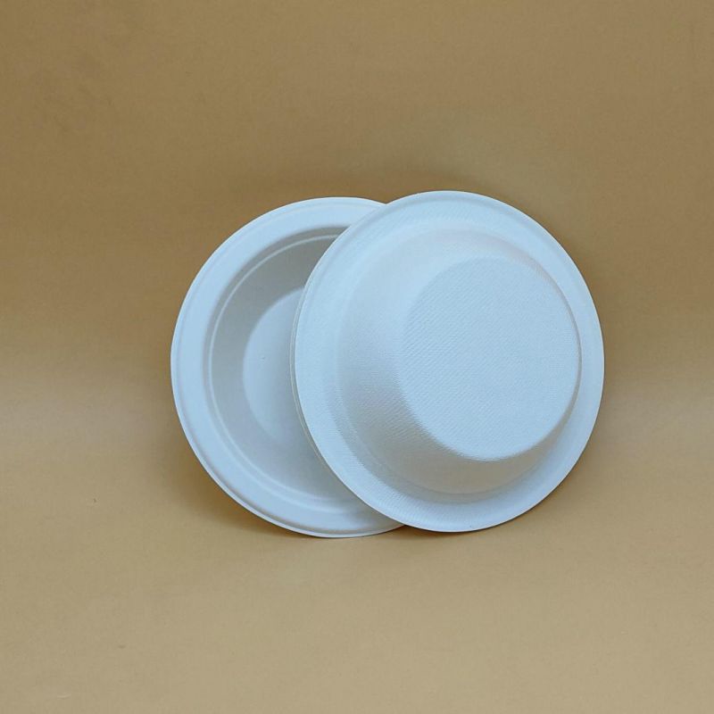 350ml (12OZ) Round Sugarcane Bowls Disposable Salad Bowls