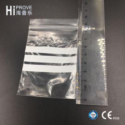 Ht-0537 Hiprove Brand PE Resealable Bag with White Bar