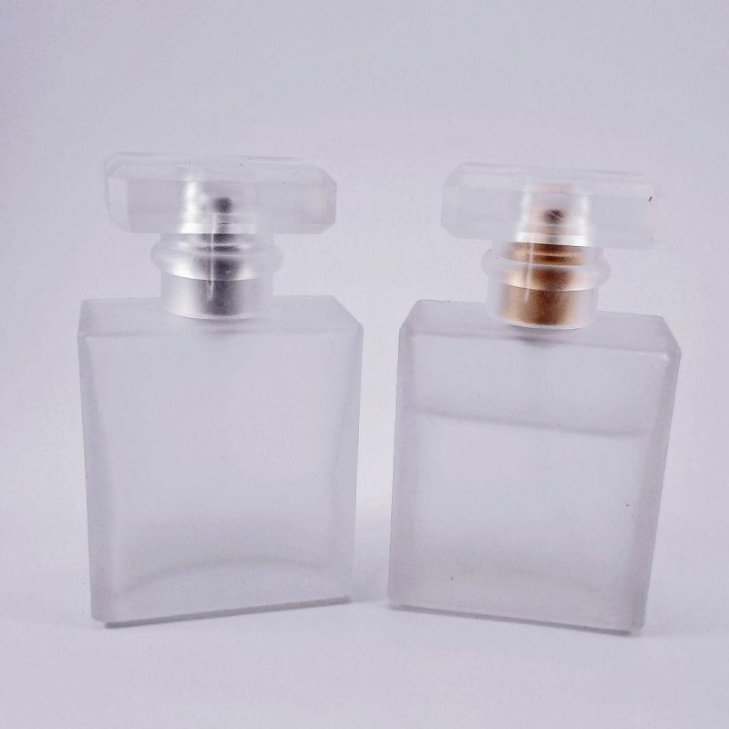 50ml Mist Spray Glass Perfume Atomizer Matte Portable Fine Bottles Empty Pump Frosted Refillable Bottle