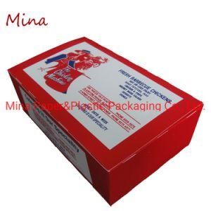 Mina Custom High Quality Corrugated Take Away Food Fried Chicken Packaging Paper Box for Delivery