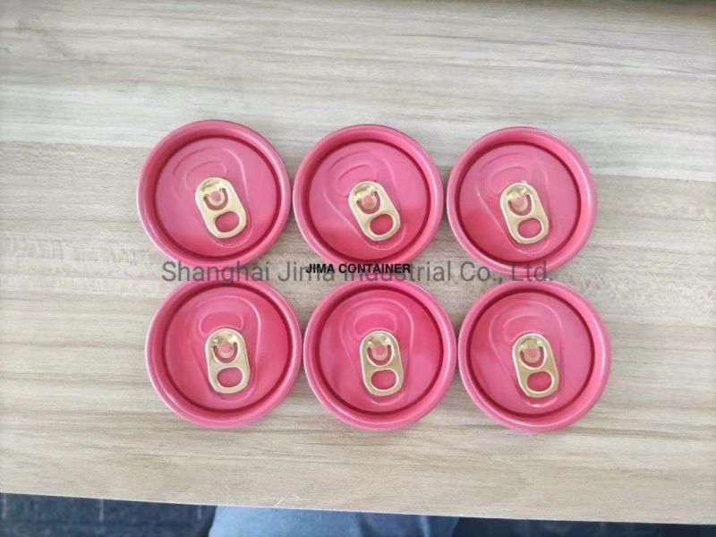 Wholesale 50mm Diameter 202# 200# Sot Customize Print Slim Sleek Stubby Color Aluminum Beer Beverage Juice Drink Soda Easy Open Cap