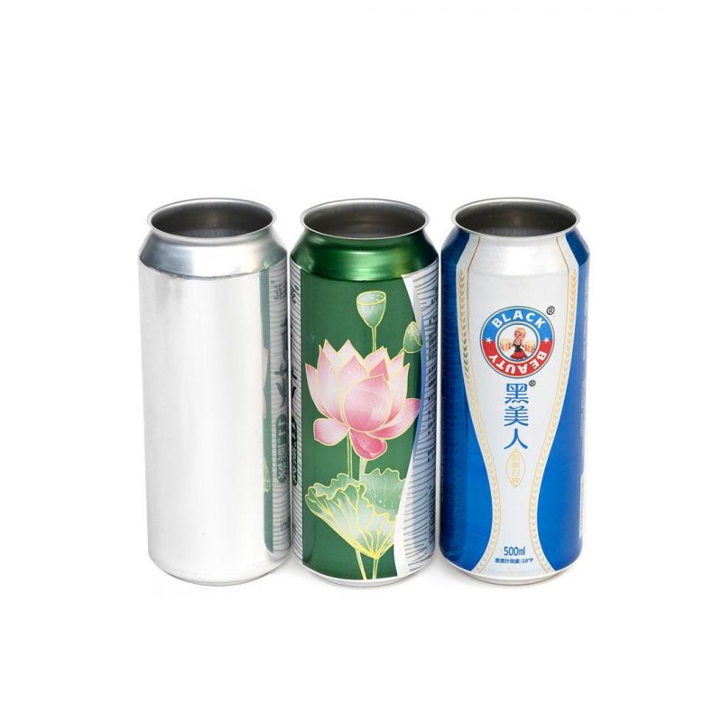 Standard 500ml Aluminum Beverage Cans with 202 Sot Can Ends