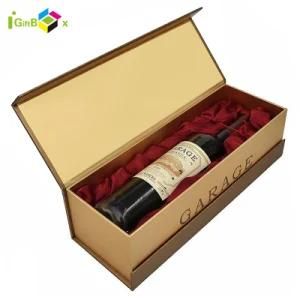 Luxury Design Wine Champagne Cardboard Paper Custom Single Wine Packaging Box