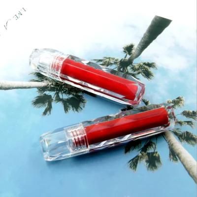 Low MOQ 3ml in Stock Clear Crystal Diamond Custom Empty Plastic Lip Gloss Wand Tubes with Logo