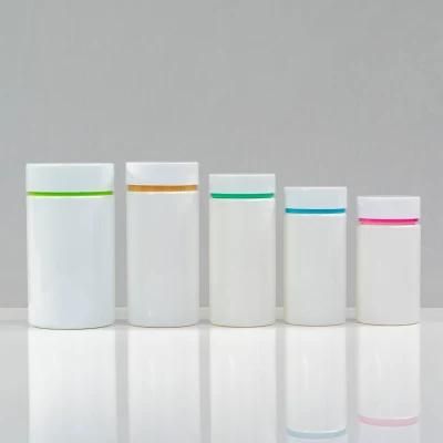 Hot Sale Pet Cylinder Shaped 135ml Double Cap Tablet Plastic Packaging Bottle