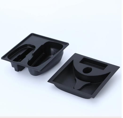 Custom Black PS Matt Thermoforming Plastic Blister Package Tray