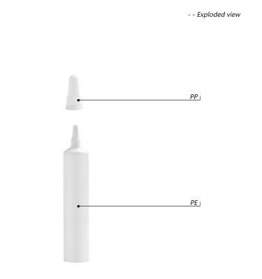 Small 5ml 15ml Cosmetics Plastic Lip Balm Tube