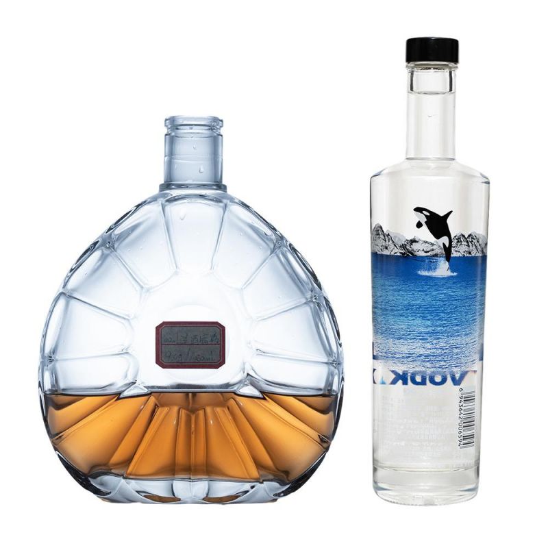 200ml, 500ml, 700ml, 750ml, 1000ml Crystal Skull Glass Bottle