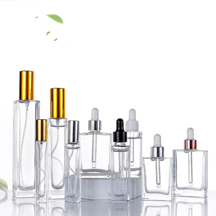 Custom Cosmetic Bottles Perfume Bottle Empty Glass Package Glass Perfume Bottle with Mist Sprayer