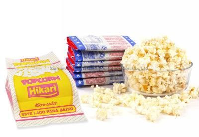 Custom Logo Printing Greaseproof Kraft Paper Microwave Popcorn Bags