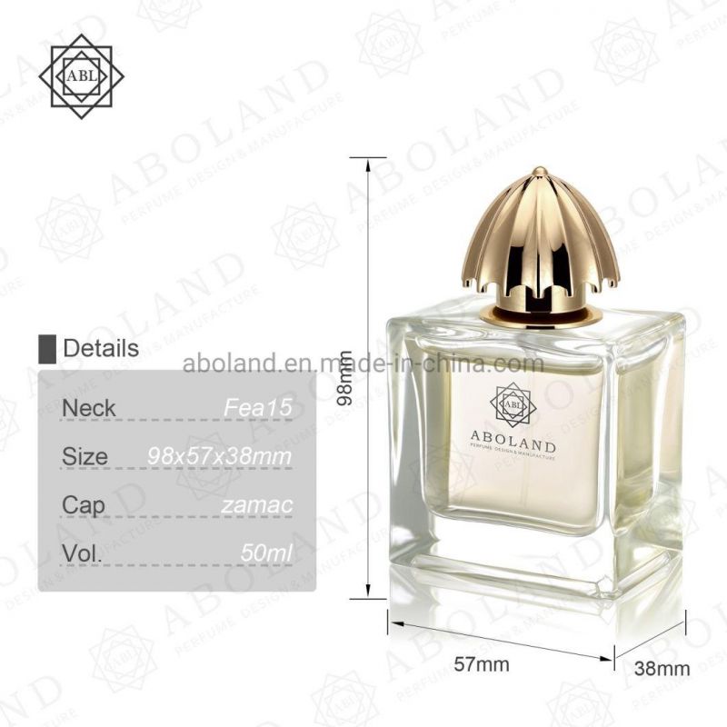 Chinese Manufacturer ODM & OEM Newest Design 50ml Perfume Glass Bottle