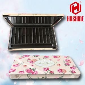 New Empty Metal Cosmetic Case Eyeshadow Palette Packaging Tin Box