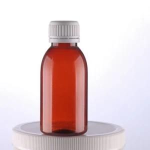 Wholesale Empty 50ml Polyester Syrup Plastic Bottles Brown Liquid Medicine Packing Plastic Bottles
