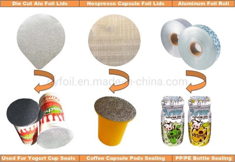 Aluminum Lidding PP Film Laminated Used for Cup Seals Lids