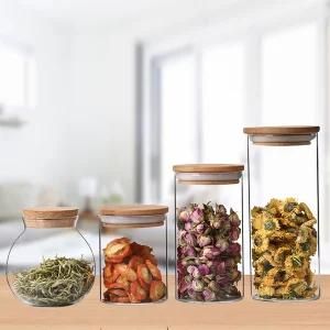Glass Showing-Tea Canister Glass Tea Jar