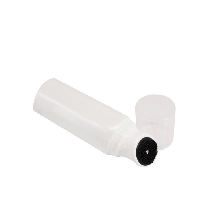 120ml Face Wash Cosmetic Packaging Tube with Silicone Brush Head