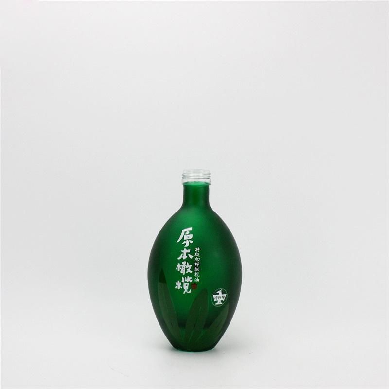 500 Ml 700 Ml Green Glass Spirits Bottle Liquor Bottle