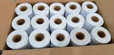 Szjohnson Hot Sell 58mm*65m Thermal Adhesive Labels Linerless Sticker Paper Roll for Supermarket