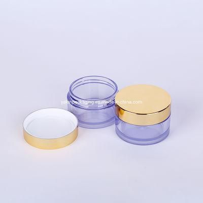 Round as Single Wall 50g Cosmetic Bottle with Gold Cap