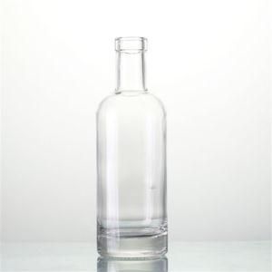 Preferential Price Manufacturing 375ml 500ml 700ml High White Glass Bottle with Cork Screw Cap for Rum Vodka Whisky