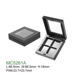 Wholesale Customized Empty Round Plastic Cosmetic Case Eyeshadow Palette with Mirror