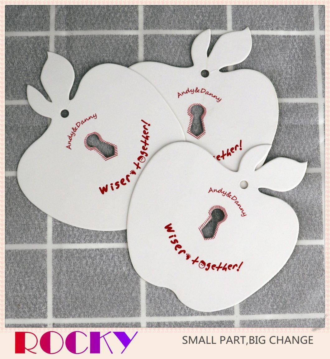 Custom Design Printing Name Logo Paper Garment Hangtag Labels Embossed Hang Tag