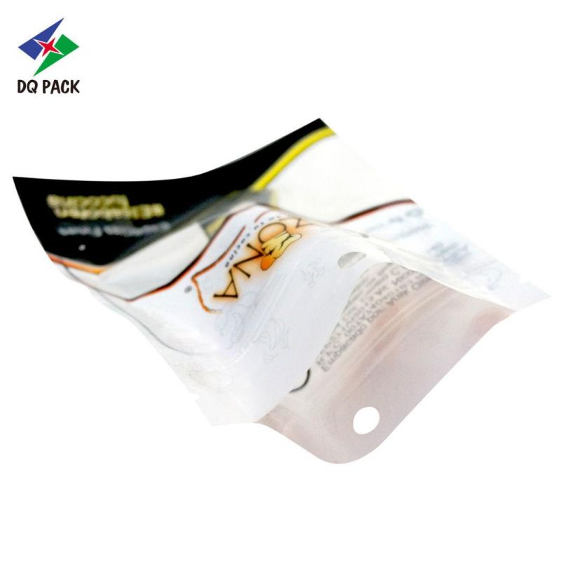 Customized Printing Three Side Seal Zipper Pouch for Food Reusable Function