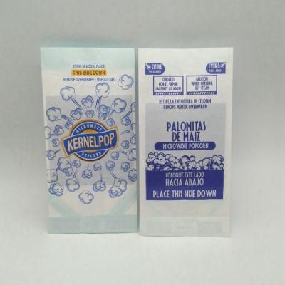 Shandong Factory Greaseproof Paper Printed Heat Seal Microwave Popcorn Bags