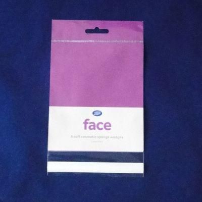 Header Makeup Self-Adhesive Plastic Packing Bag